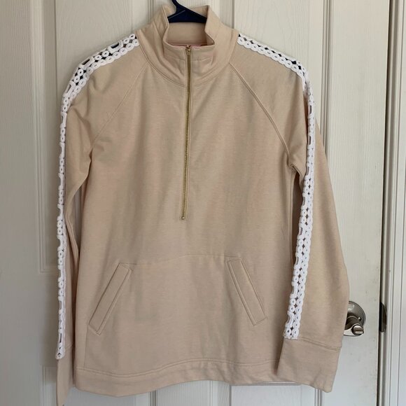 Lilly Pulitzer Women's Skipper Popover, Heathered Sand Dune, size XS NWT - Picture 1 of 8